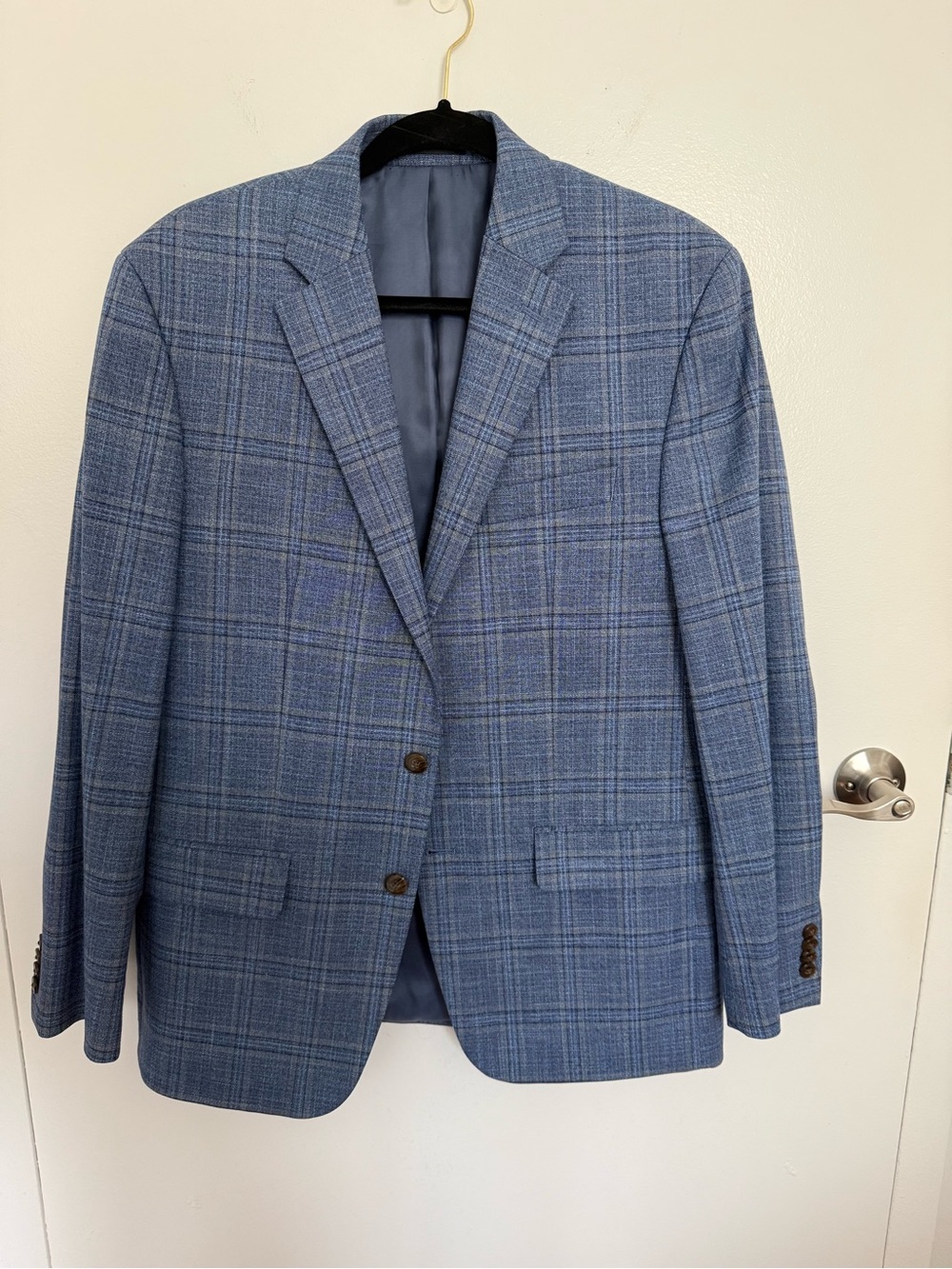 Michael Kors Blue Plaid Sport Coat Blazer
